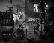 A Group of Actors Being Filmed on the Set of a Film, 1920s. Creator: British Pathe Ltd