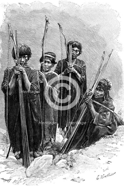 A group of Antis (Ashaninkas), Peru, 1895. Artist: Unknown