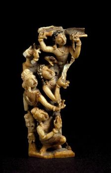 A Group of Attendants, 8th century or earlier. Creator: Unknown