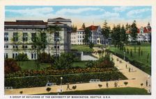 A group of buildings at the University of Washington, Seattle, Washington, USA, 1913