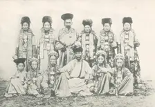 A group of Buryats and Buryat women from the Selenga district, 1904-1917. Creator: Unknown