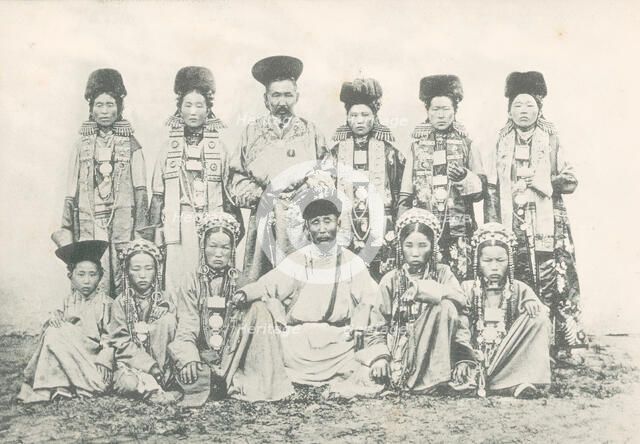 A group of Buryats and Buryat women from the Selenga district, 1904-1917. Creator: Unknown.