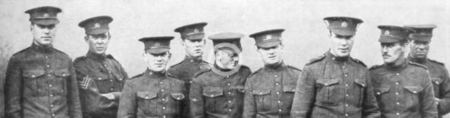 A group of Canadian soldiers, 1914. Artist: Unknown