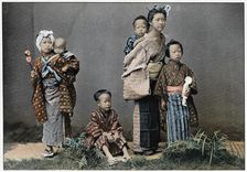 A Group of Children c1890