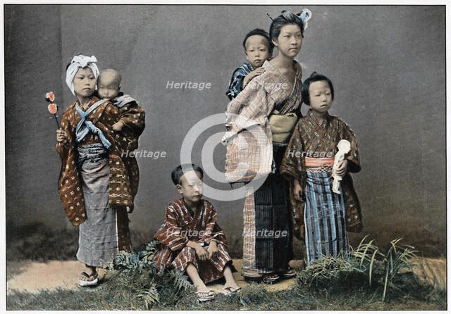 'A Group of Children', c1890. Artist: Unknown