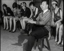 A Group of Dancers in Training Doing Exercises, 1920s. Creator: British Pathe Ltd