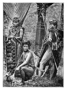 A group of Dyaks, c1900
