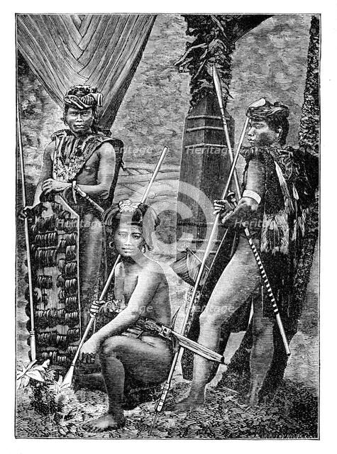 A group of Dyaks, c1900. Artist: Unknown