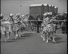 A Group of Female Civilians Dancing at the Seaside, 1920s. Creator: British Pathe Ltd