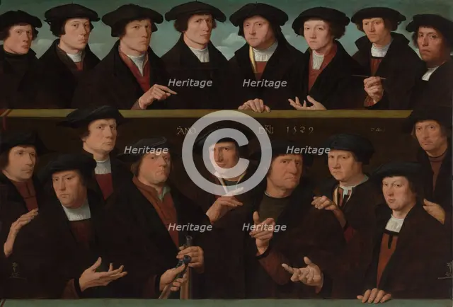 A Group of Guardsmen, 1529, 1529. Creator: Dirck Jacobsz.