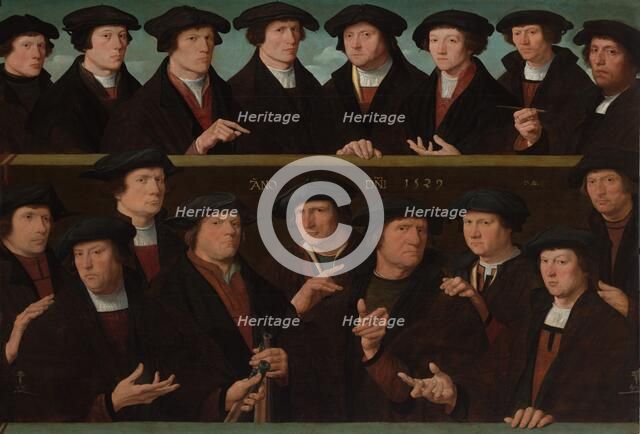 A Group of Guardsmen, 1529, 1529. Creator: Dirck Jacobsz.