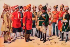 A Group of Indian Soldiers 1913. Artist: AC Lovett