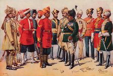 A Group of Indian Soldiers 1913. Artist: AC Lovett