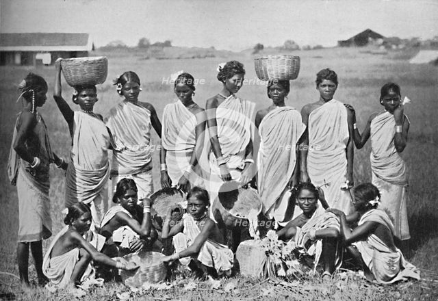 A group of Kol girls, 1902. Artist: Bourne & Shepherd.