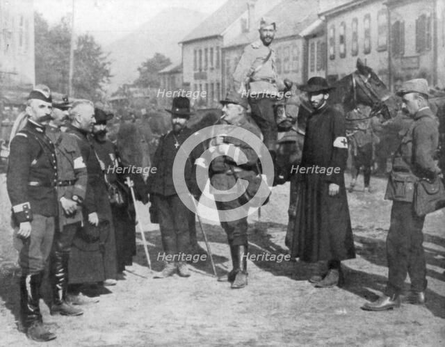 A group of military chaplains, World War I, 1914. Artist: Unknown