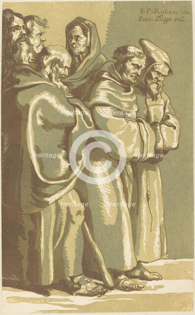 A Group of Monks and a Woman, 1780s. Creator: John Skippe.