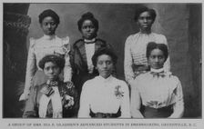 A group of Mrs. Ida E. Gladden's advanced students in dressmaking, Greenville, S. C., 1902. Creator: Unknown