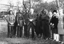 A group of native Americans in traditional costume, 1922