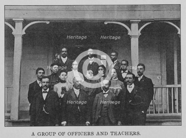 A group of officers and teachers, 1903. Creator: Unknown.