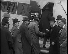 A Group of Passengers Embarking Upon a Plane, 1920s. Creator: British Pathe Ltd