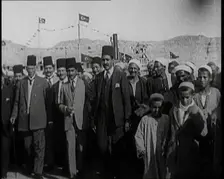 A Group of People Walking About in Sudan, 1924. Creator: British Pathe Ltd