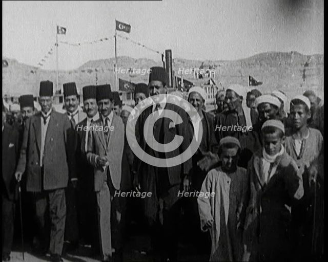 A Group of People Walking About in Sudan, 1924. Creator: British Pathe Ltd.