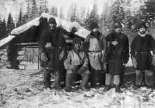 A group of peasants from the village of Yarki, Yenisei district, 1911. Creator: Unknown