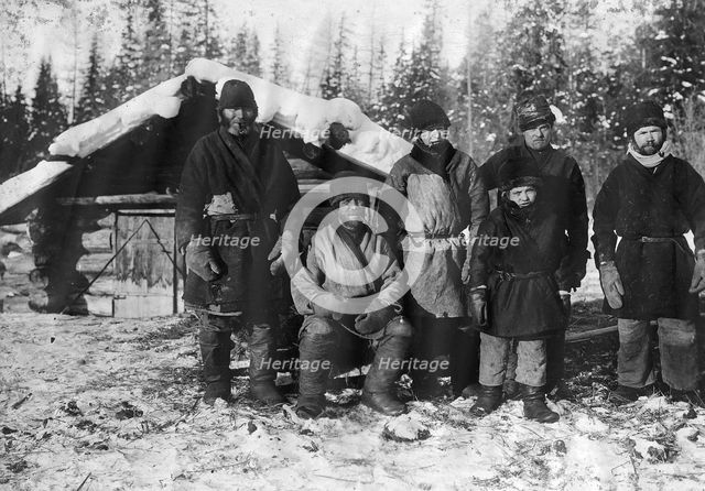 A group of peasants from the village of Yarki, Yenisei district, 1911. Creator: Unknown.