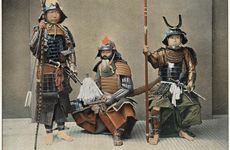 Gallery image of 'A Group of Samurai', c1890. Artist: Unknown
