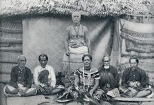 A group of Samoans, including the well-known rebel Mata'afa Iosefo (the standing figure), 1902. Artist: Thomas Andrew