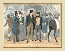 A Group of Sporting Characters at Epsom c1832. Creator: Unknown