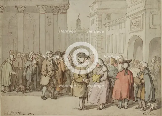 A Group sketched at Rome, 1770-1820. Artist: Thomas Rowlandson.