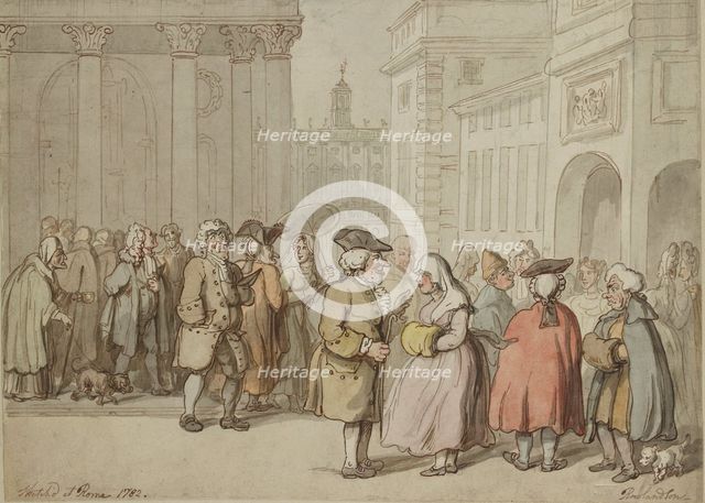 A Group sketched at Rome, 1770-1820. Artist: Thomas Rowlandson.