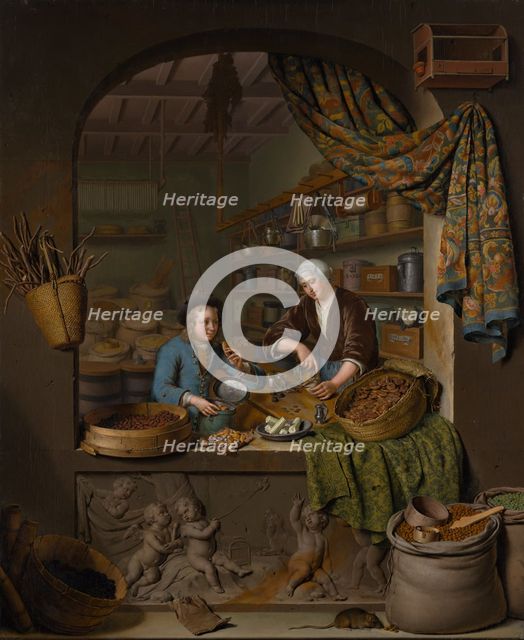 A Grocer's Shop, 1717. Creator: Willem van Mieris.