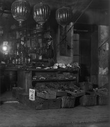 A grocery shop, Chinatown, San Francisco, between 1896 and 1906. Creator: Arnold Genthe