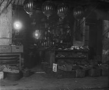 A grocery shop, Chinatown, San Francisco, between 1896 and 1906. Creator: Arnold Genthe