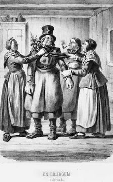 "A Groom in Sorunda", 1850s. Creator: Carl Andreas Dahlstrom