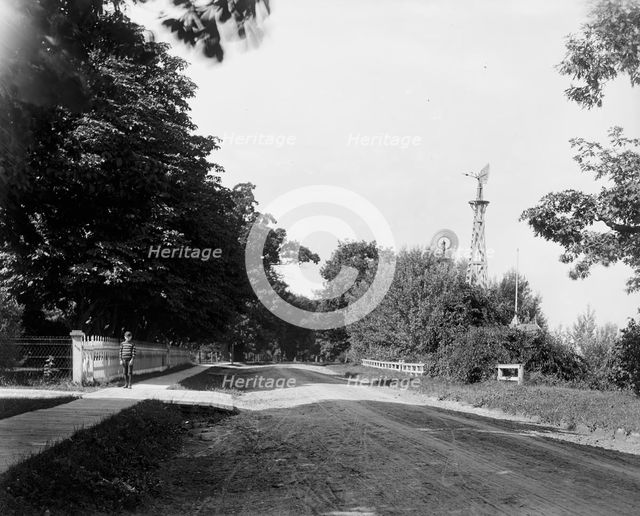 A Grosse Ile road, Mich., between 1900 and 1910. Creator: William H. Jackson.