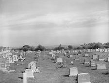 A graveyard at Gloucester which holds the remains of many of the..., Gloucester, Massachusetts, 1943 Creator: Gordon Parks