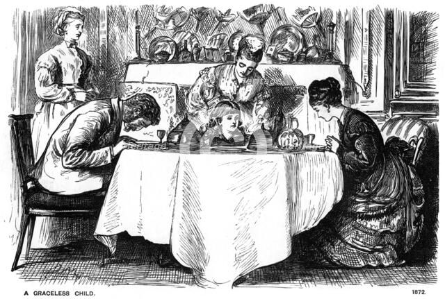 'A Graceless Child', 1872 (1891). Artist: George du Maurier