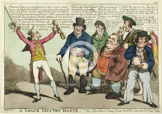 A Grand Country Dance, 1805. Creator: Charles Williams.