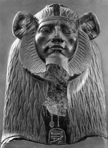 A granite sphinx of King Amenemhat III, c1820 BC (1936)