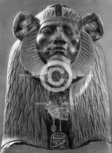 A granite sphinx of King Amenemhat III, c1820 BC (1936). Artist: Unknown