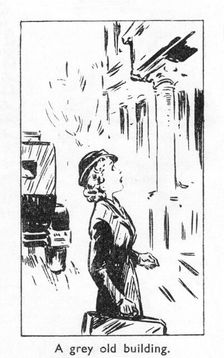 A grey old building 1940