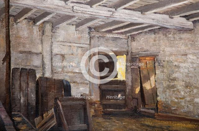 A Grey Interior, 1940. Creator: George Leonard Leigh.