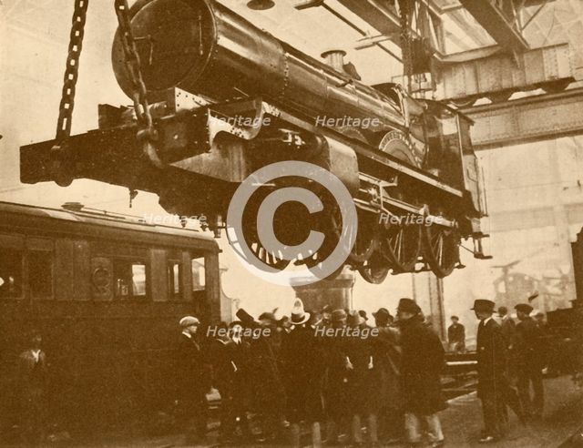 'A Great Western "Knight" Mounted For The Inspection Of Public School Boys Visiting Swindon', c1930. Creator: Unknown.