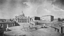 A Great Church of the Renaissance: St. Peter's, Rome... c1930. Creator: Anderson