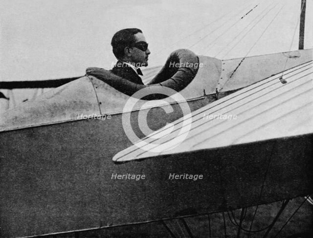 A great cross-country pilot: Mr WB Rhodes-Moorhouse, 1912 (1933).  Artist: Flight Photo.