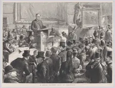 A Great Picture Sale at Christie's, from "The Graphic", September 10, 1887. Creator: Unknown