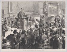 A Great Picture Sale at Christie's, from "The Graphic", September 10, 1887. Creator: Unknown